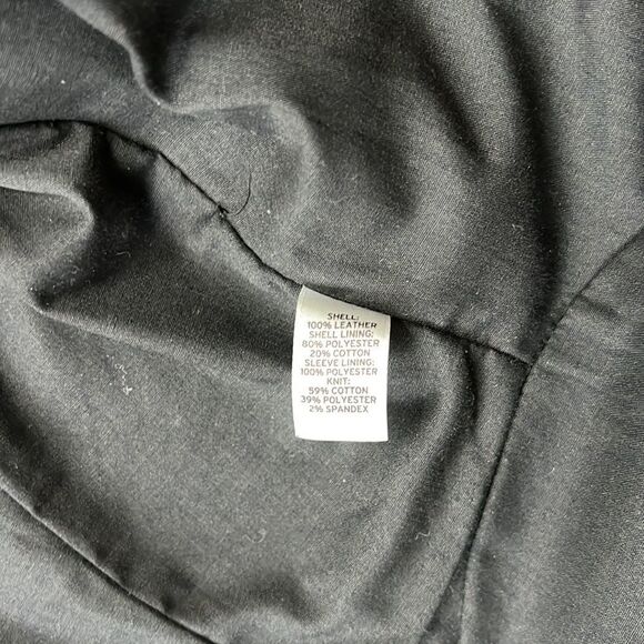 Hinge Black Leather Jacket Small - Picture 3 of 4